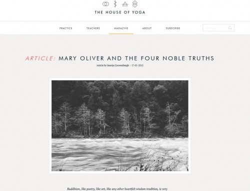 essay on Mary Oliver’s ‘in blackwater woods’ and the Four Noble Truthsessay on Mary Oliver’s ‘in blackwater woods’ and the Four Noble Truths